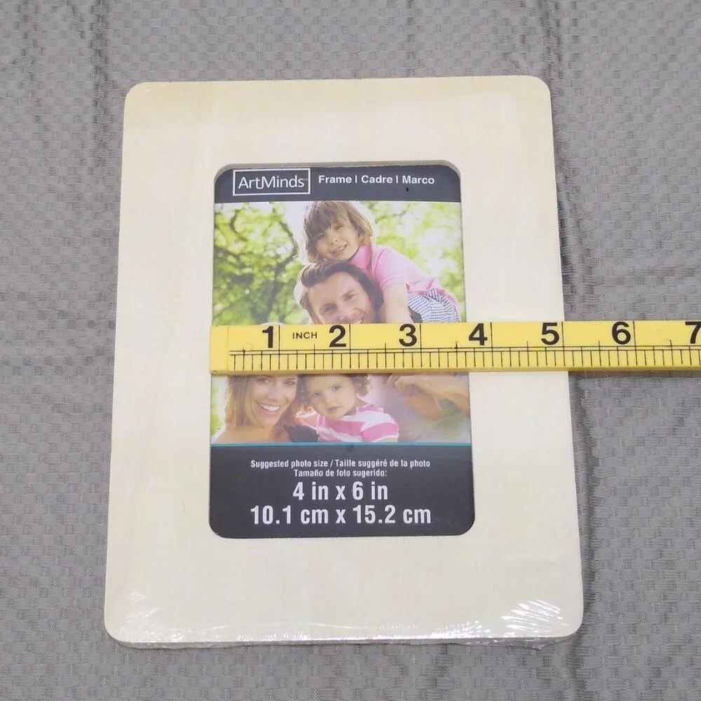 ArtMinds Unfinished Frame 4x6 in. Set of 2 Portrait or Landscape Natural Finish